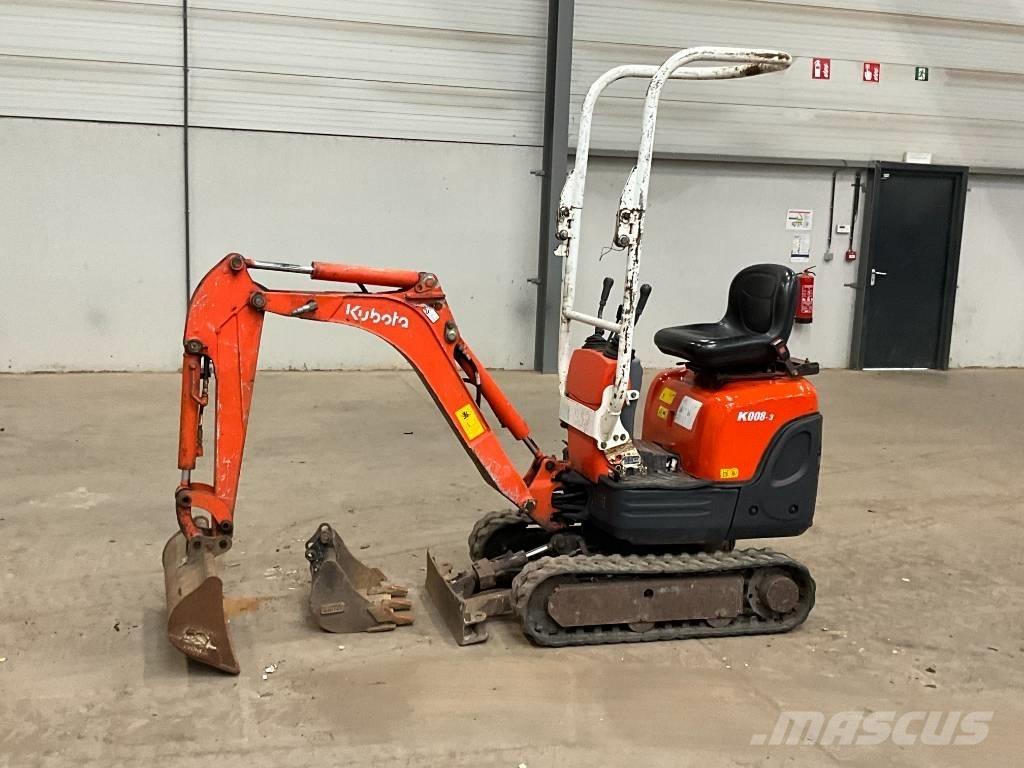 Kubota K 008-3 Mini ekskavatoriai < 7 t
