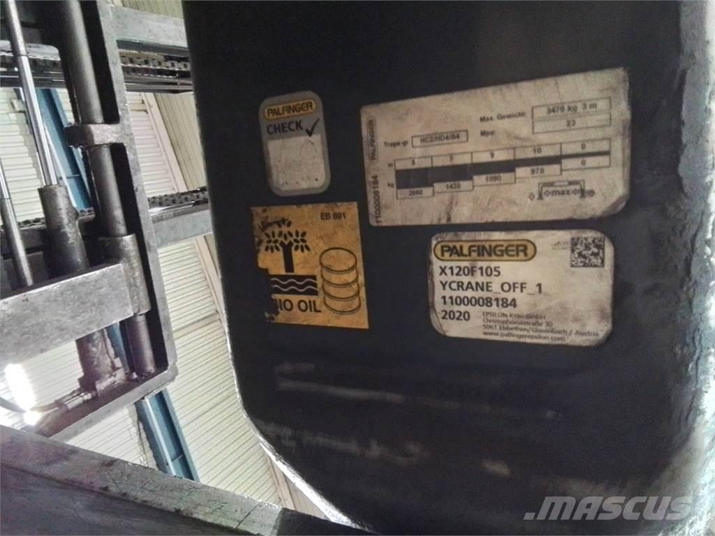Palfinger X120f105 Medienos transportavimo mašinų kranai