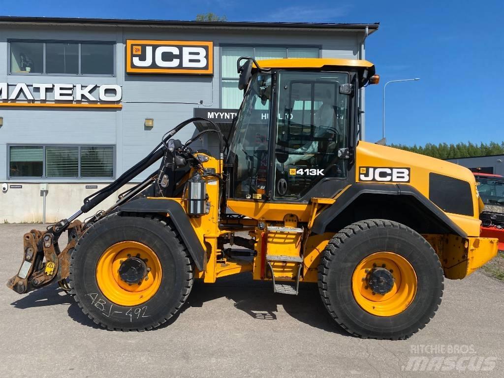 JCB 413 K T4F Naudoti ratiniai krautuvai