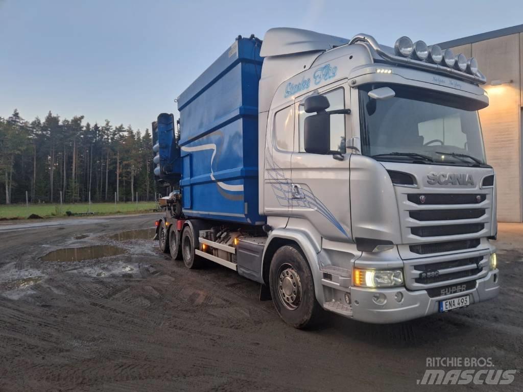 Scania R 580 LB Medienos smulkintuvai