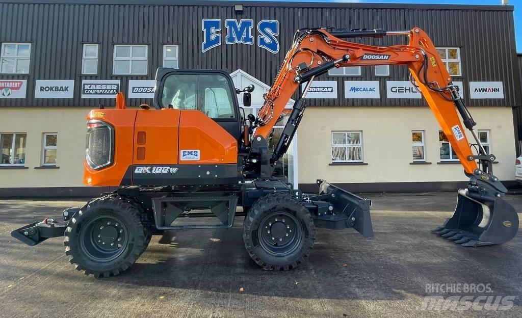 Doosan DX100W-7 Ratiniai ekskavatoriai