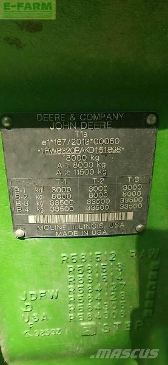 John Deere 8320r Traktoriai