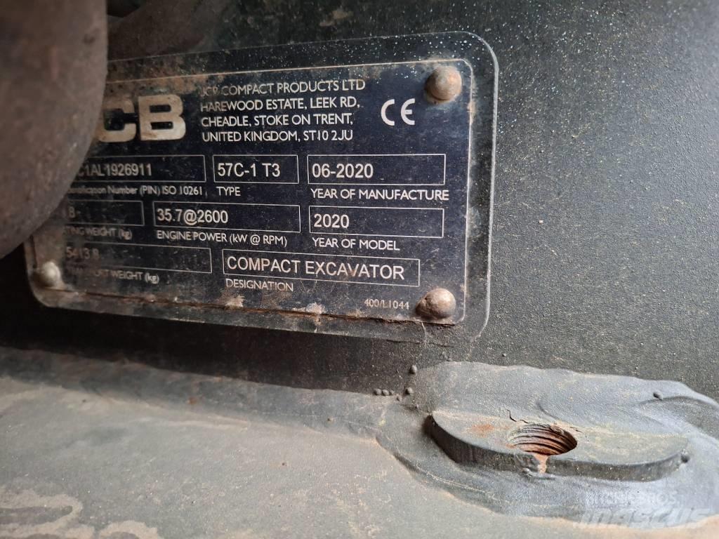 JCB 57C Mini ekskavatoriai < 7 t