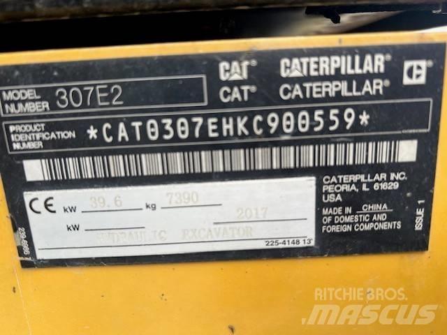 CAT 307E2 Vidutinės galios ekskavatoriai 7-12 t