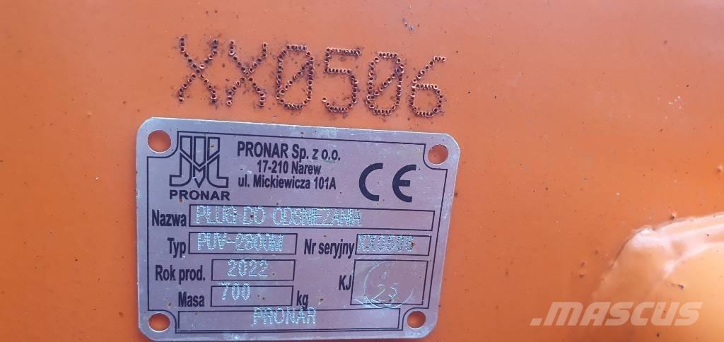 Pronar PUV 2800 M Sniego peiliai ir valytuvai