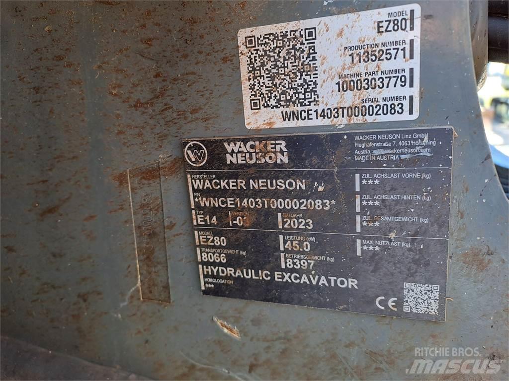 Wacker Neuson EZ80 Vikšriniai ekskavatoriai