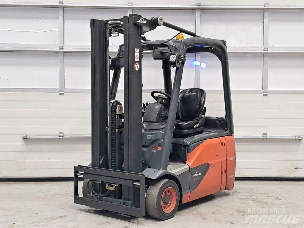 Linde E16-02 Elektriniai šakiniai krautuvai