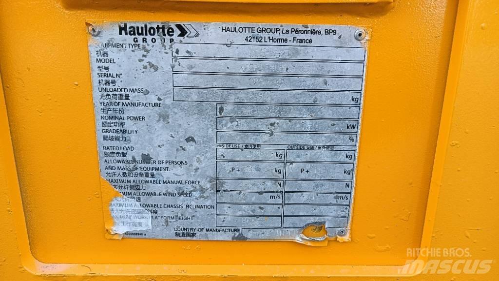 Haulotte OPTIMUM 8 Žirkliniai keltuvai