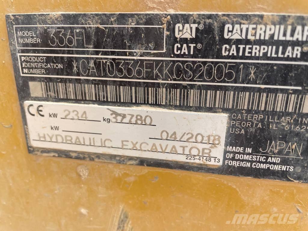 CAT 336FL Vikšriniai ekskavatoriai