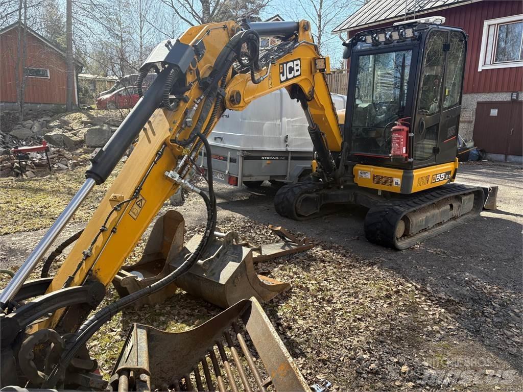 JCB 55Z-1 T3 Vikšriniai ekskavatoriai