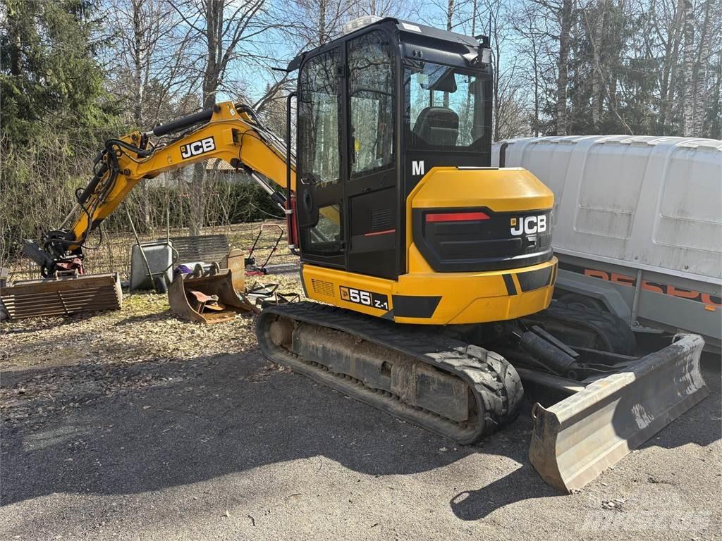 JCB 55Z-1 T3 Vikšriniai ekskavatoriai