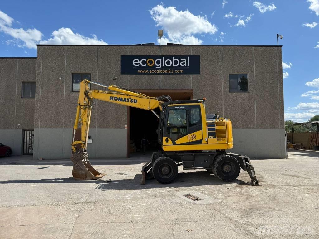 Komatsu PW 148-11 Ratiniai ekskavatoriai