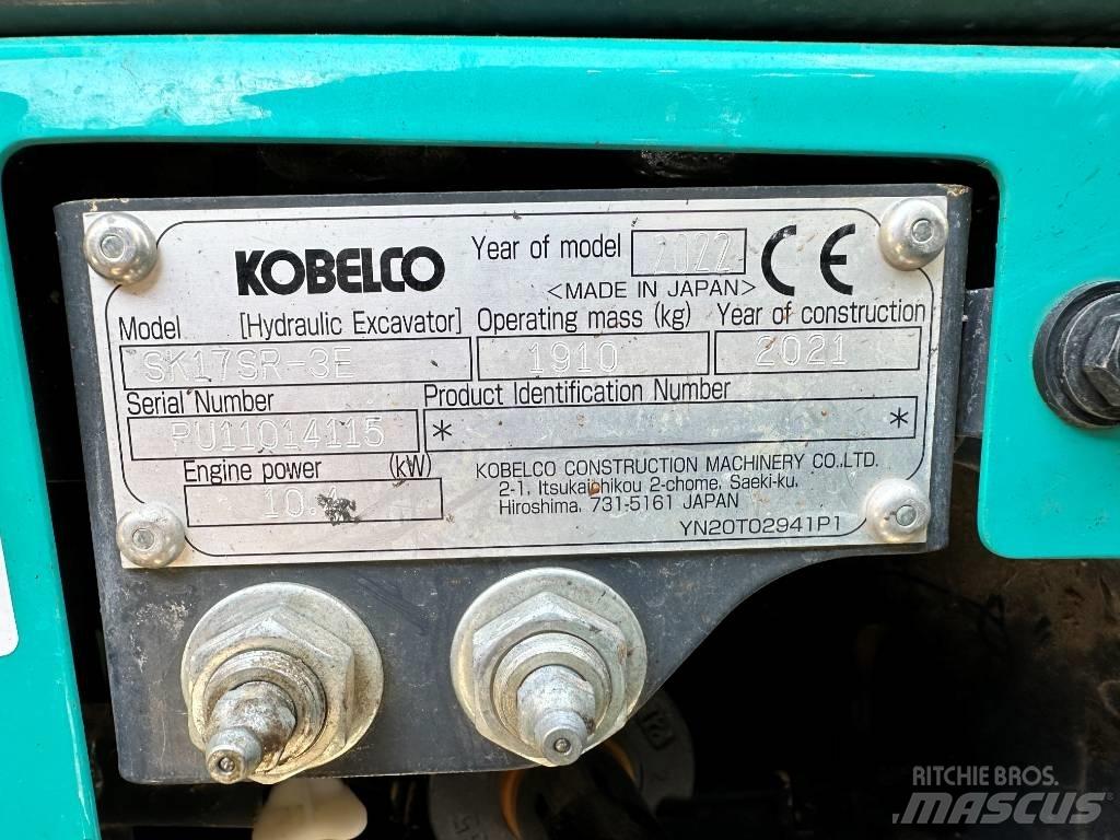 Kobelco SK17SR-3E Mini ekskavatoriai < 7 t