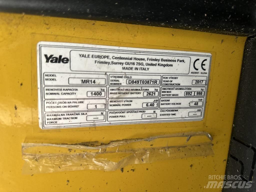 Yale mr14 Šakiniai krautuvai su prailgintu keltuvu