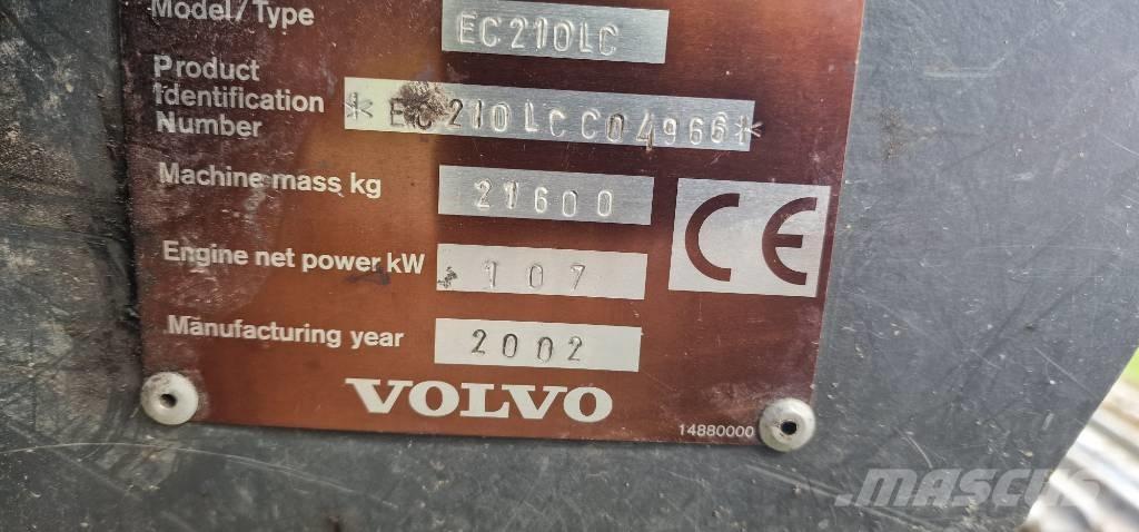 Volvo EC 210 LC Vikšriniai ekskavatoriai