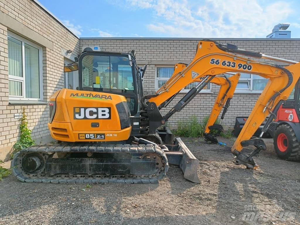 JCB 85Z-1 ECO Vidutinės galios ekskavatoriai 7-12 t