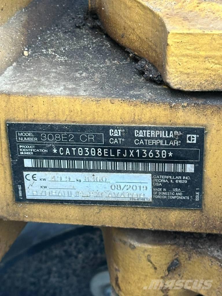 CAT 308 E 2 CR Vidutinės galios ekskavatoriai 7-12 t