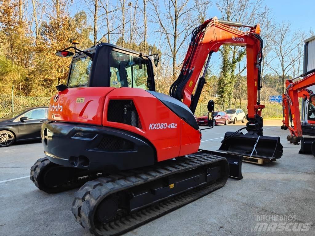 Kubota KX080-4a2 Vidutinės galios ekskavatoriai 7-12 t