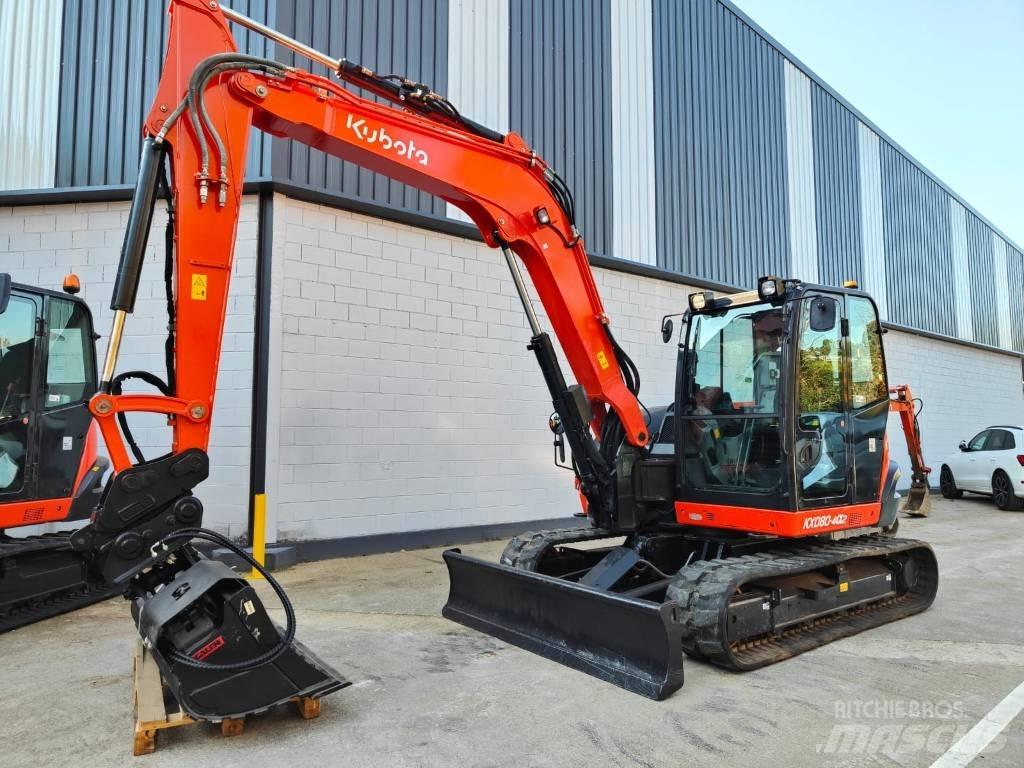Kubota KX080-4a2 Vidutinės galios ekskavatoriai 7-12 t