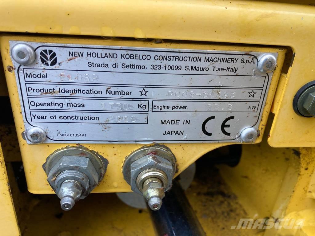 New Holland E 18 SR Mini ekskavatoriai < 7 t