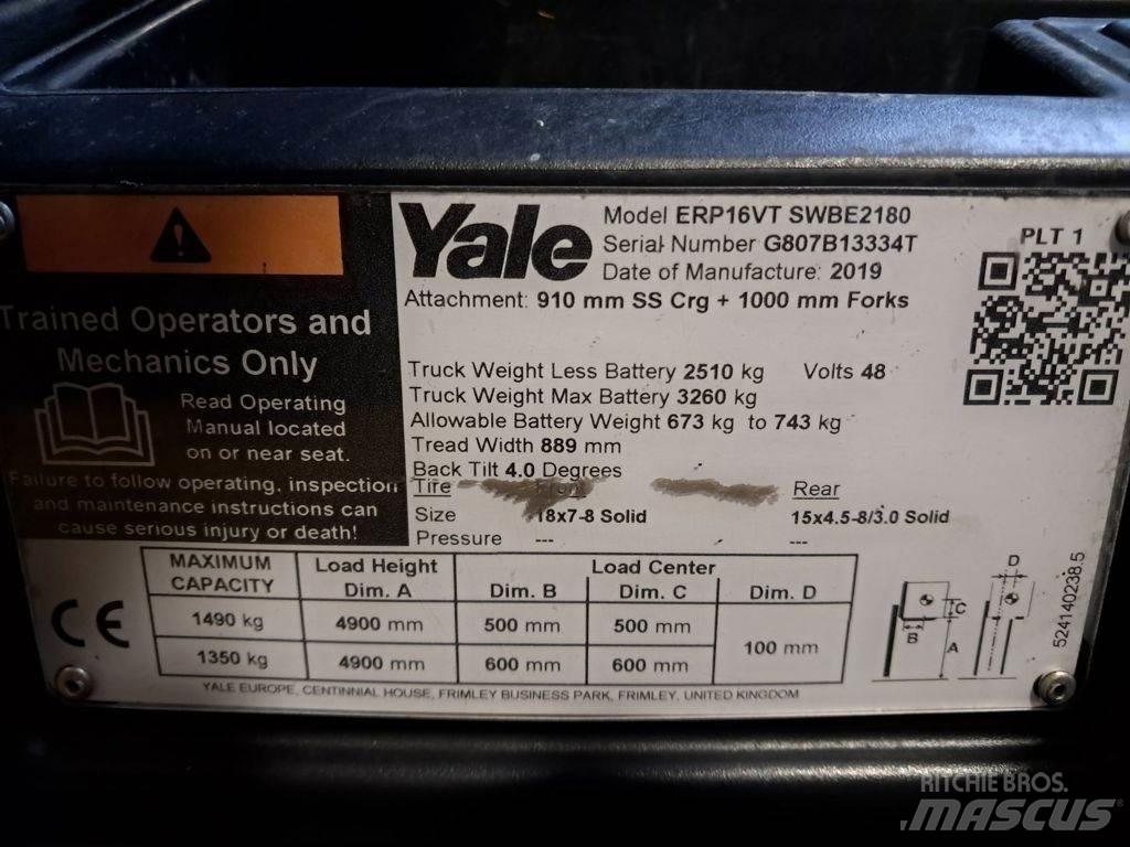 Yale ERP16VT Elektriniai šakiniai krautuvai