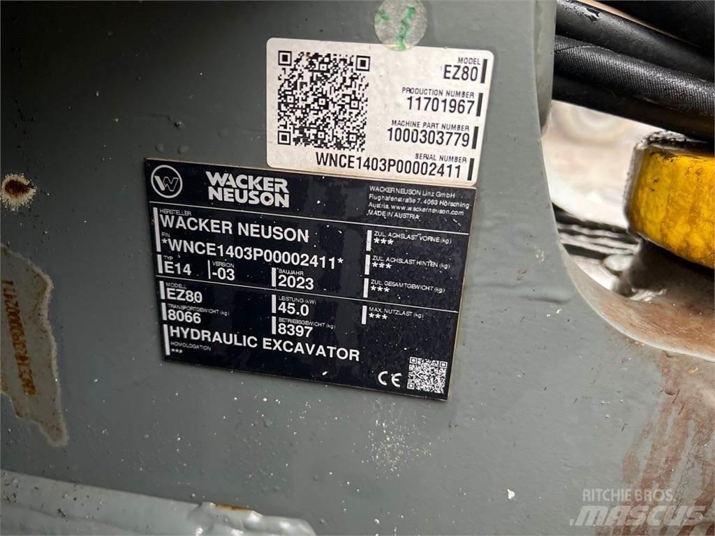 Wacker Neuson EZ80 Vikšriniai ekskavatoriai