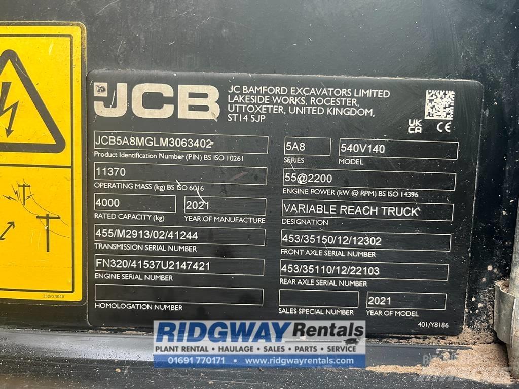 JCB 540-140 Teleskopiniai krautuvai