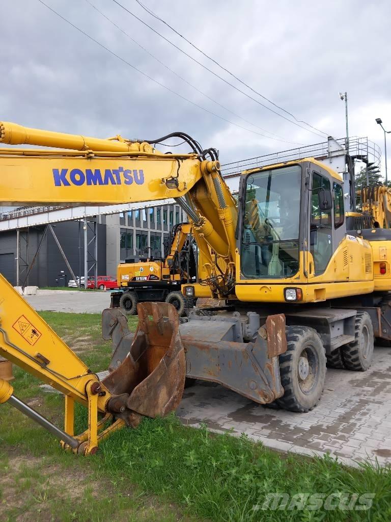 Komatsu PW 180-7EO Ratiniai ekskavatoriai