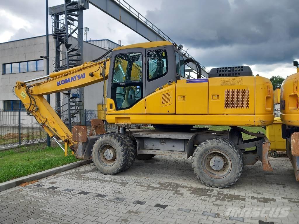 Komatsu PW 180-7EO Ratiniai ekskavatoriai