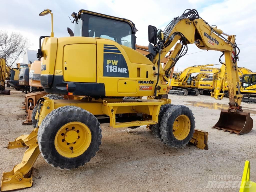 Komatsu PW118MR-8 Ratiniai ekskavatoriai