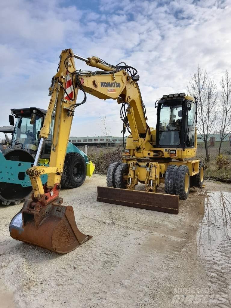 Komatsu PW118MR-8 Ratiniai ekskavatoriai