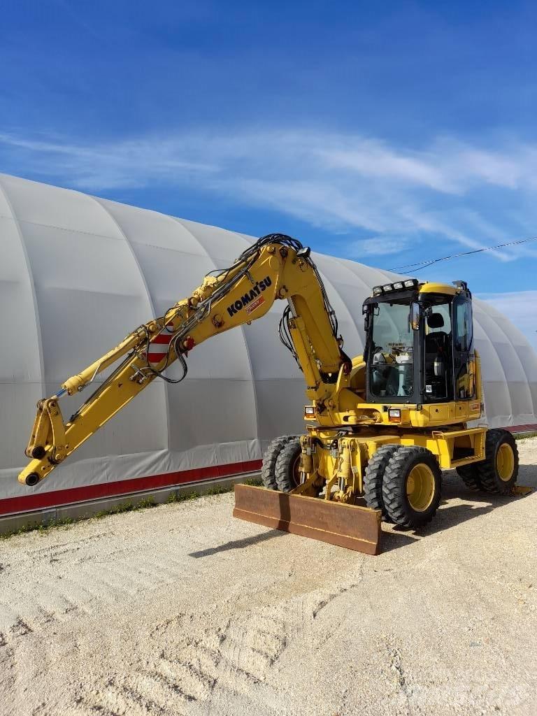 Komatsu PW118MR-8 Ratiniai ekskavatoriai