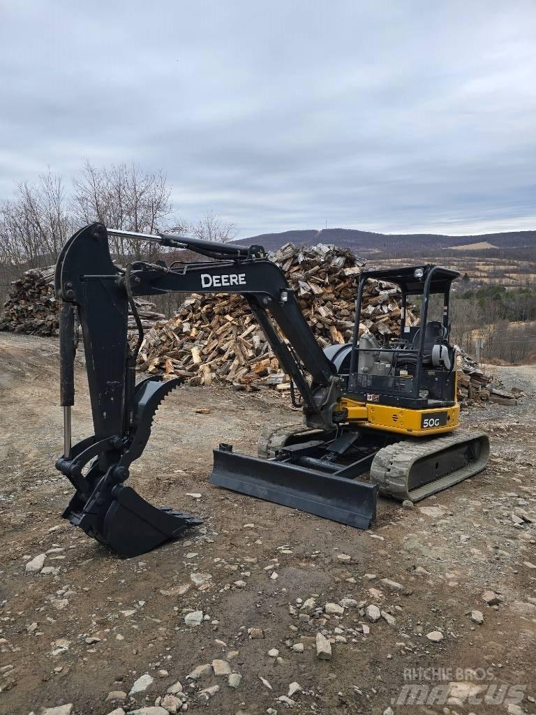 DEERE 50G Mini ekskavatoriai < 7 t