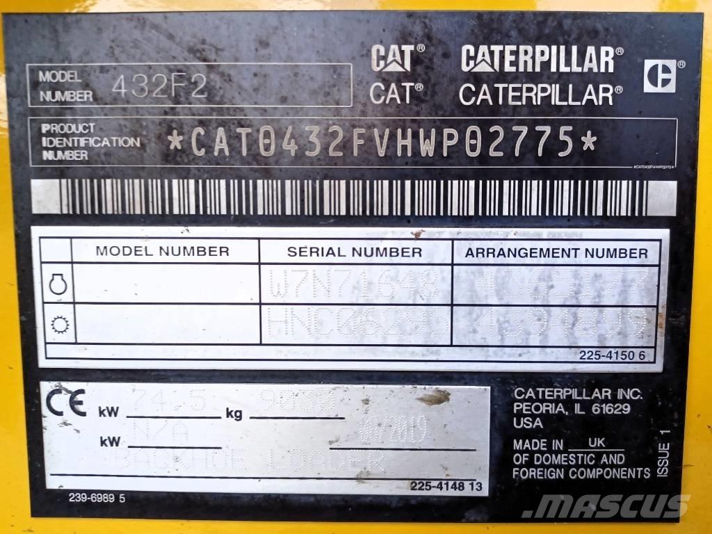 CAT 432 F Ekskavatoriniai krautuvai