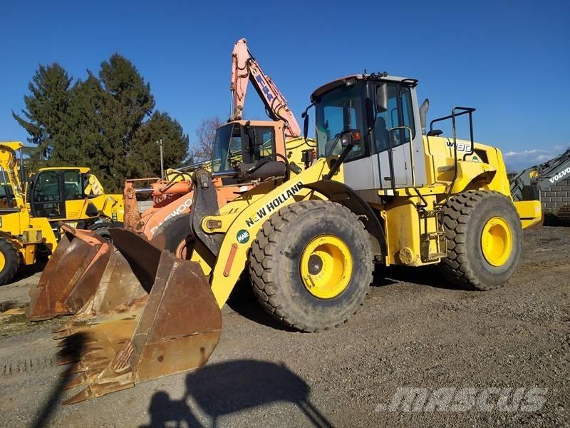 New Holland W 190 Naudoti ratiniai krautuvai
