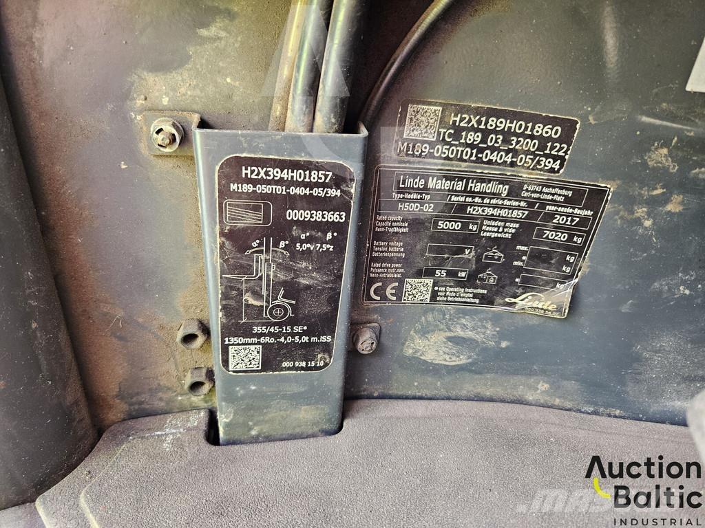 Linde H50D-02 Dyzeliniai krautuvai