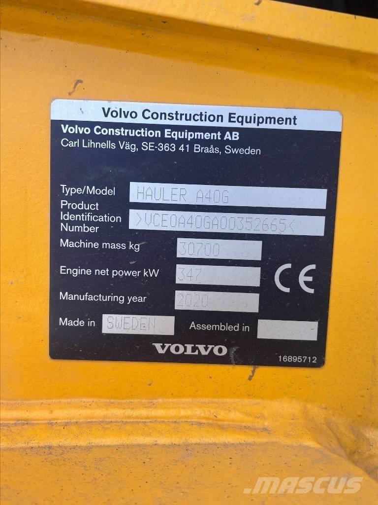 Volvo A40G Karjeriniai savivarčiai