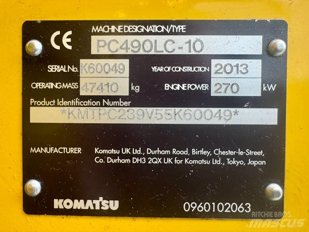 Komatsu PC 490 LC-10 Vikšriniai ekskavatoriai