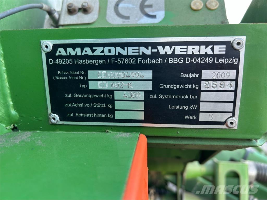 Amazone ED 602-K Tiksli sėjimo technika