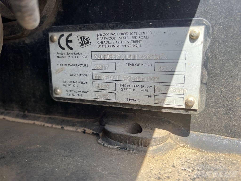 JCB 57C-1 Vikšriniai ekskavatoriai