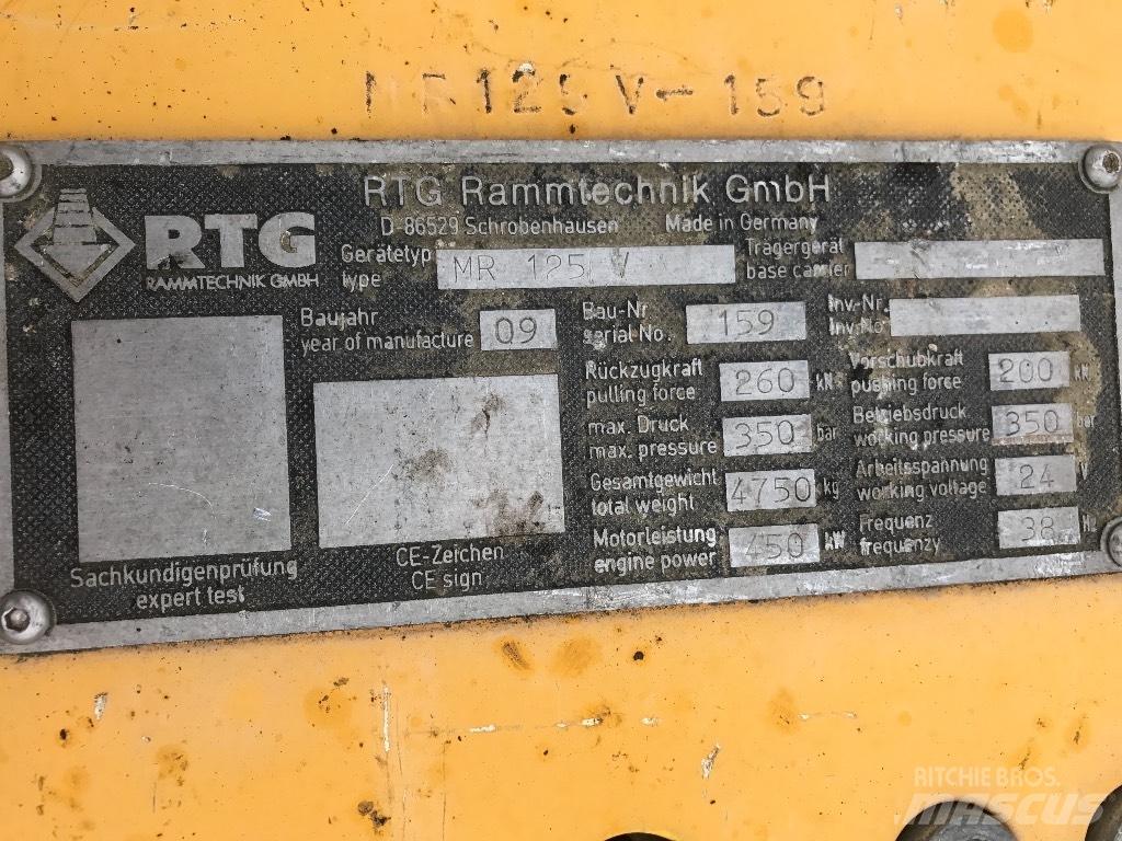 Bauer Vibro MR 125 V Polių kalimo įranga ir atsarginės detalės