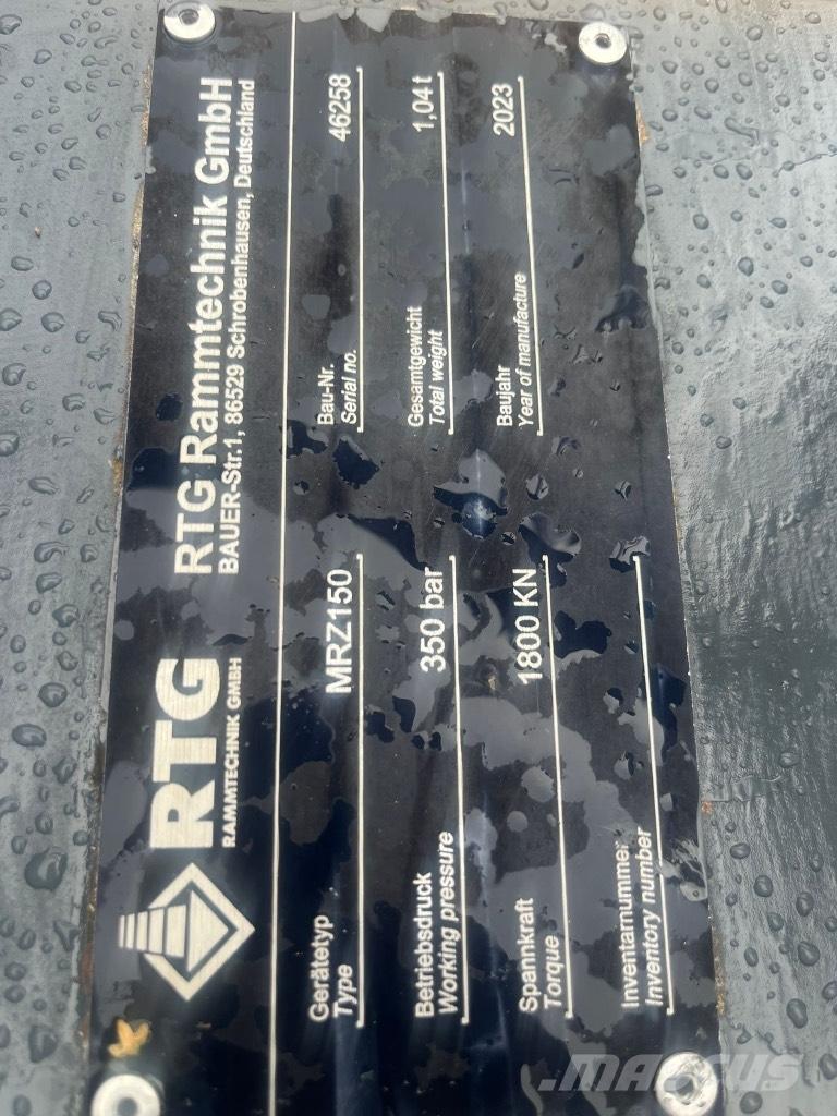 Bauer Vibro MR 145 V Polių kalimo įranga ir atsarginės detalės