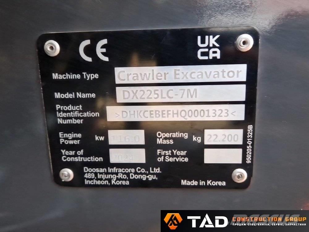 Develon DX 225 LC-7M Vikšriniai ekskavatoriai