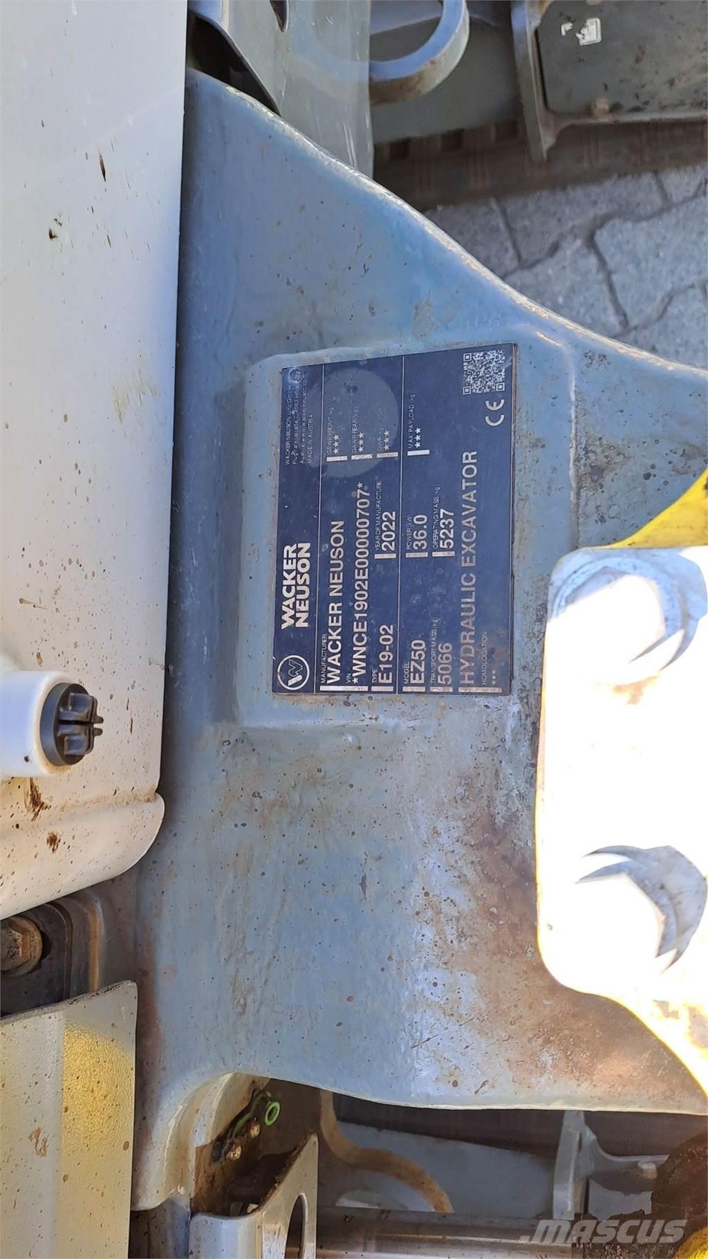 Wacker Neuson EZ50 Vikšriniai ekskavatoriai