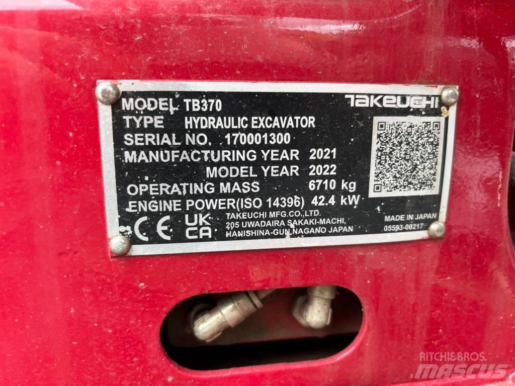 Takeuchi TB 370 Mini ekskavatoriai < 7 t