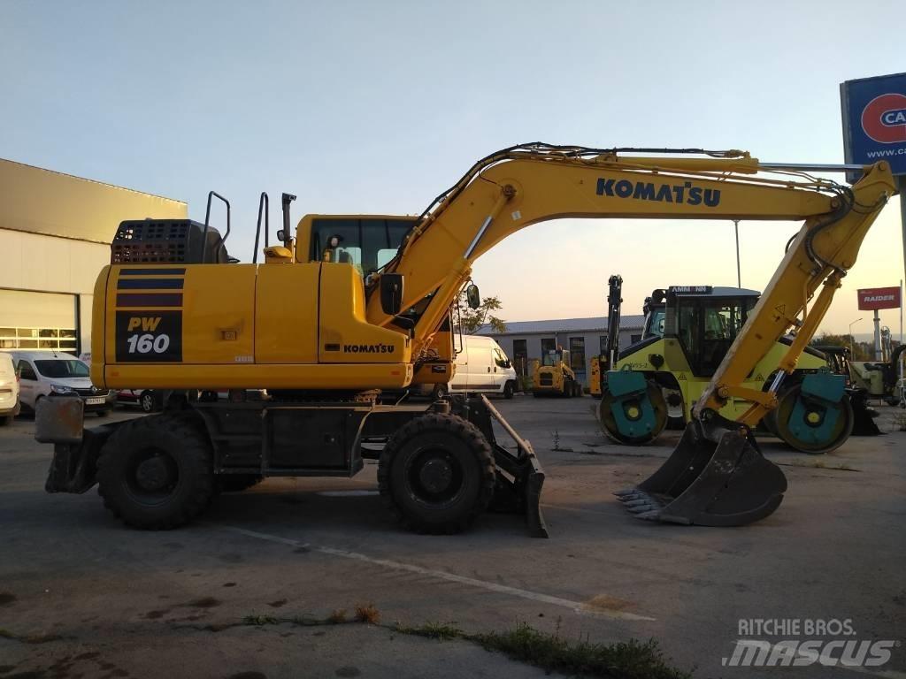 Komatsu pw160-11 Ratiniai ekskavatoriai