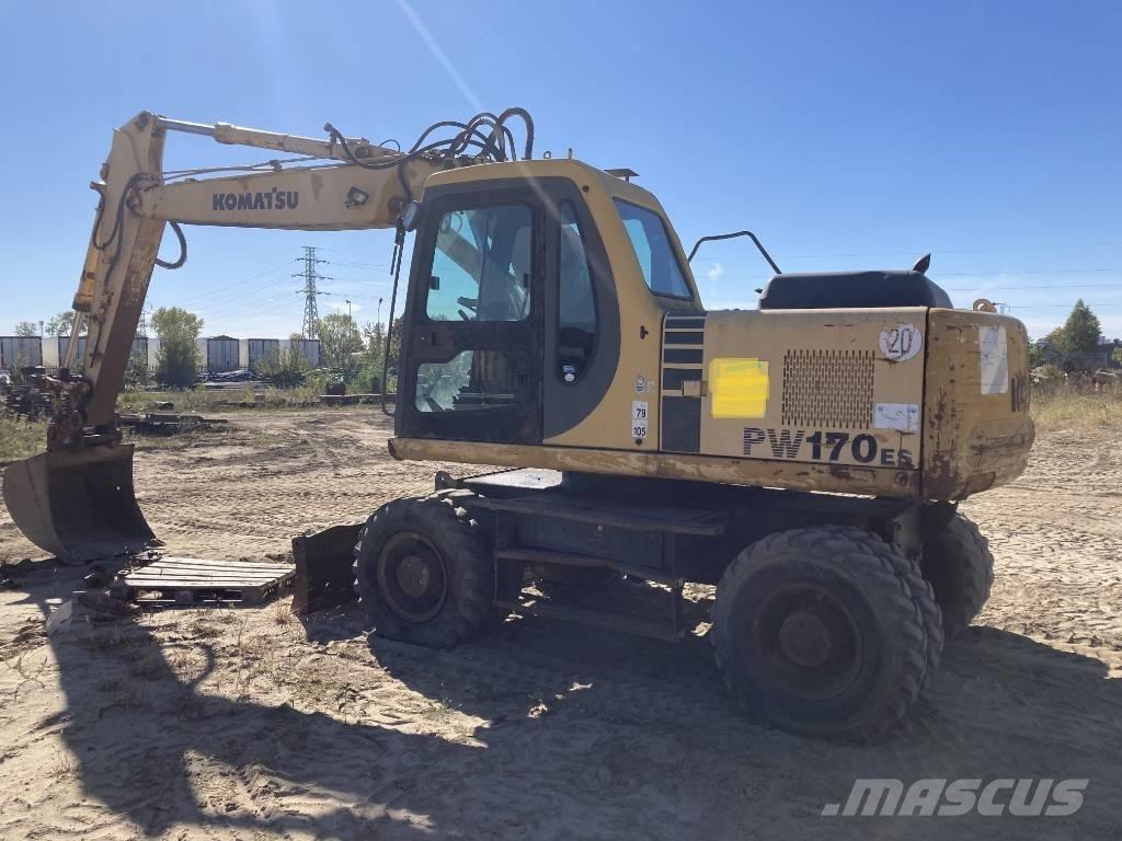 Komatsu PW 170-6 Ratiniai ekskavatoriai