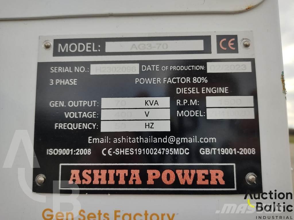 Ashita AG3-70 Dyzeliniai generatoriai