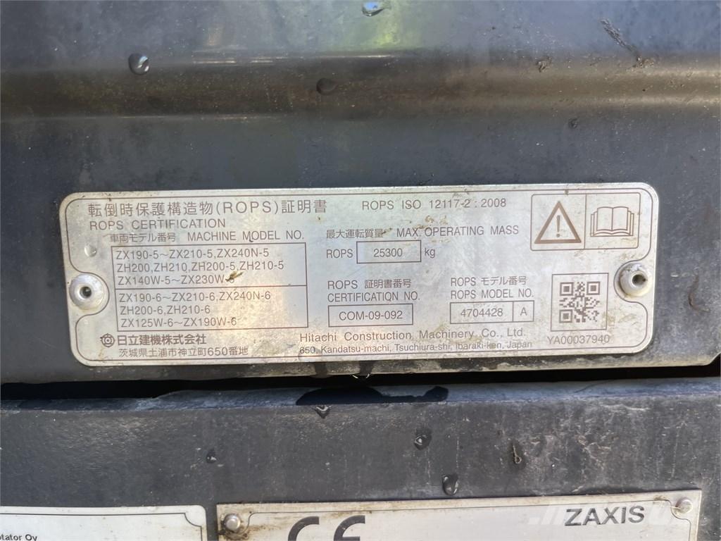 Hitachi ZX 210 LC-6 Vikšriniai ekskavatoriai