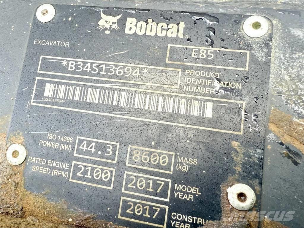 Bobcat E 85 Vidutinės galios ekskavatoriai 7-12 t